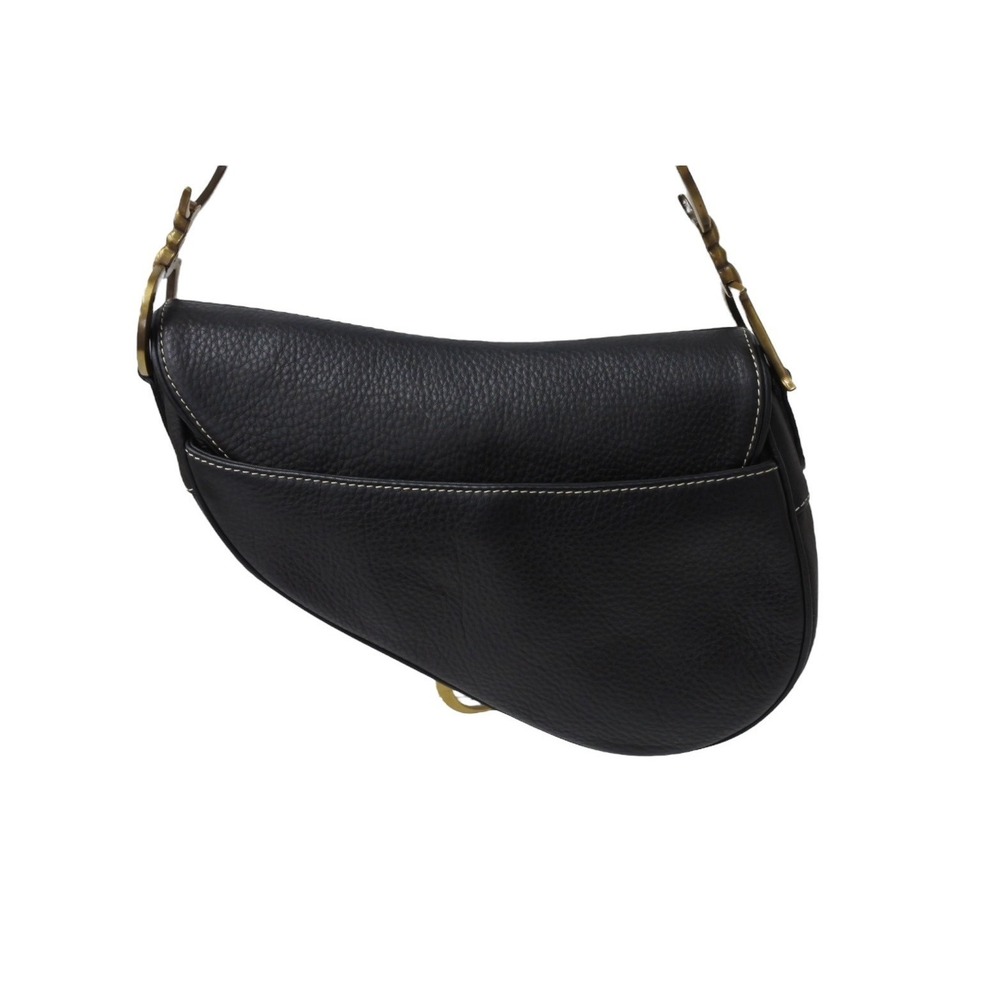 Christian Dior Saddle Bag One Shoulder Hobo Galliano Gold - Picture 3 of 10